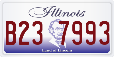 IL license plate B237993