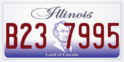 IL license plate B237995