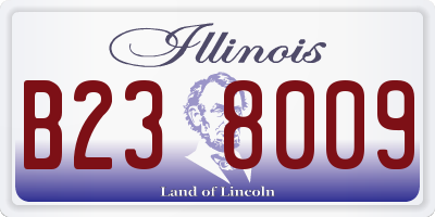 IL license plate B238009
