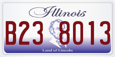 IL license plate B238013