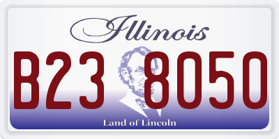 IL license plate B238050