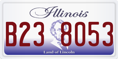 IL license plate B238053