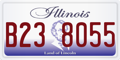 IL license plate B238055