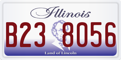 IL license plate B238056