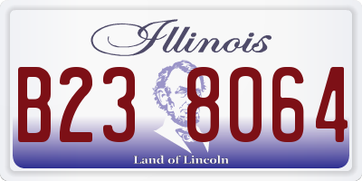 IL license plate B238064