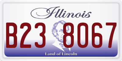 IL license plate B238067