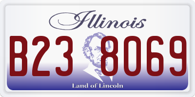 IL license plate B238069