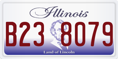 IL license plate B238079