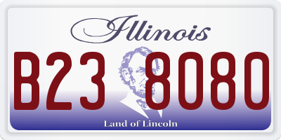IL license plate B238080