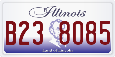 IL license plate B238085