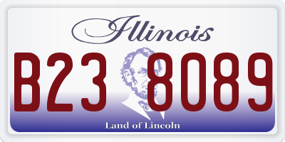 IL license plate B238089
