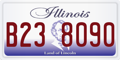 IL license plate B238090