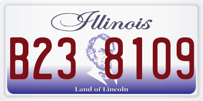 IL license plate B238109