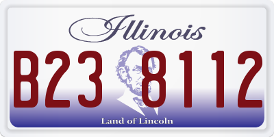 IL license plate B238112