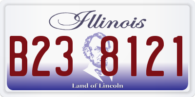 IL license plate B238121