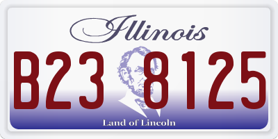 IL license plate B238125