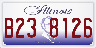 IL license plate B238126