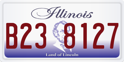 IL license plate B238127