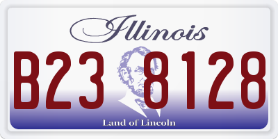 IL license plate B238128