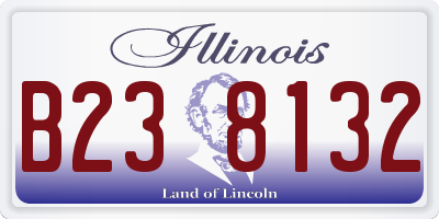 IL license plate B238132