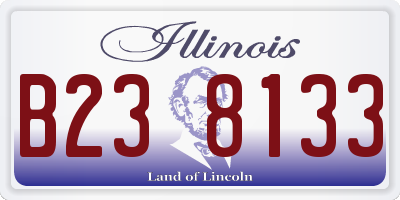 IL license plate B238133