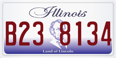 IL license plate B238134