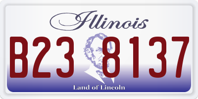 IL license plate B238137