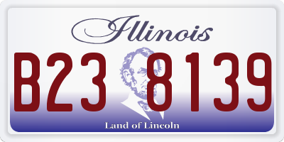 IL license plate B238139
