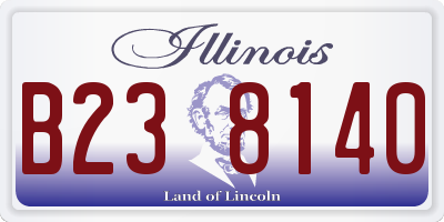 IL license plate B238140