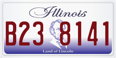 IL license plate B238141