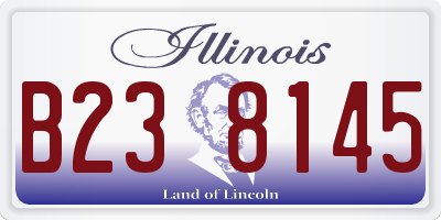 IL license plate B238145
