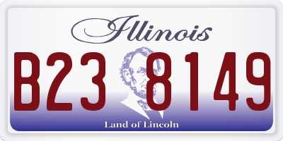 IL license plate B238149