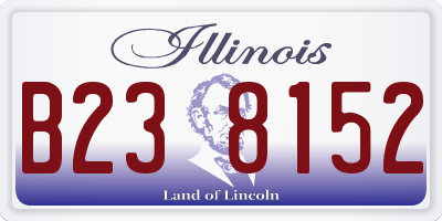 IL license plate B238152