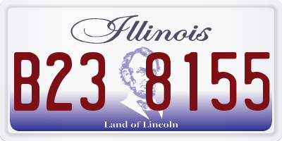 IL license plate B238155