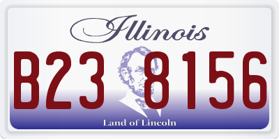 IL license plate B238156