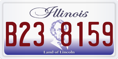 IL license plate B238159