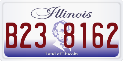 IL license plate B238162