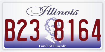 IL license plate B238164
