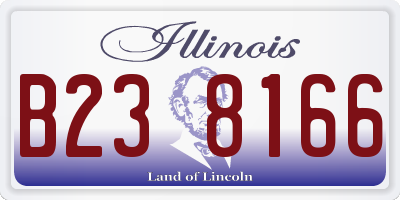 IL license plate B238166