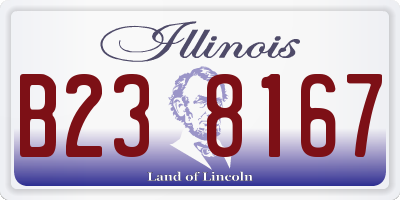 IL license plate B238167