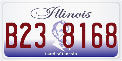 IL license plate B238168