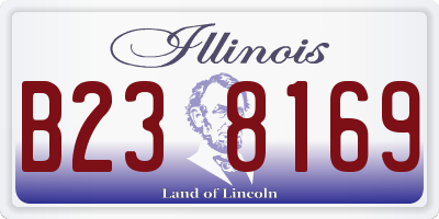 IL license plate B238169