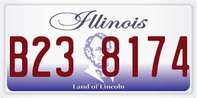IL license plate B238174