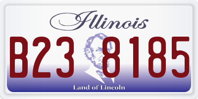 IL license plate B238185