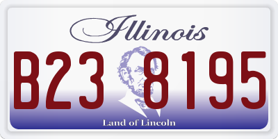 IL license plate B238195