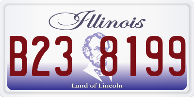 IL license plate B238199