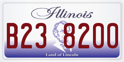 IL license plate B238200