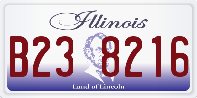 IL license plate B238216