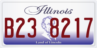 IL license plate B238217