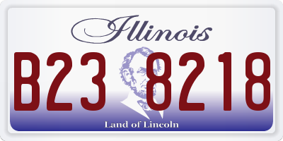 IL license plate B238218